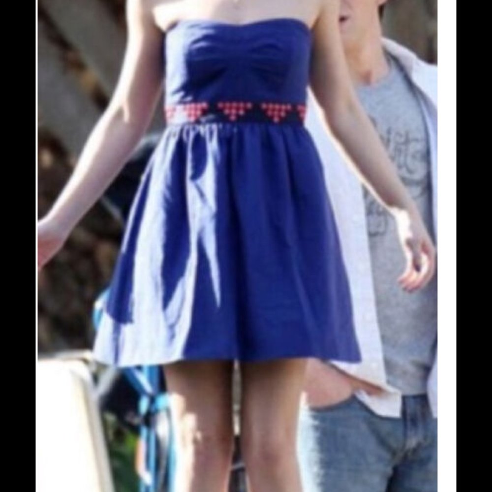 Anthropologie Blue Fairy Cake Dress By Floreat Size 2 - Picture 12 of 13